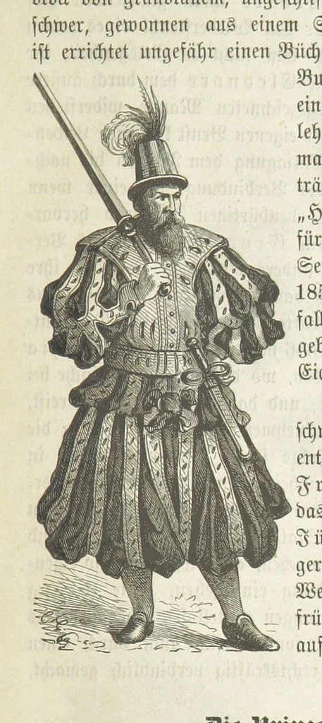 An illustration from Vaterländische Geschichten und Denkwürdigkeiten der Vorzeit der Lande Braunschweig und Hannover ... Zweite Auflage, vollständig umgearbeitet und vermehrt von F. Spehr, etc, 1881, leaf 53
