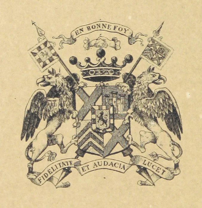 An illustration from Essai historique sur la Baronnie de Pujols en Agenais, 1891, leaf 114