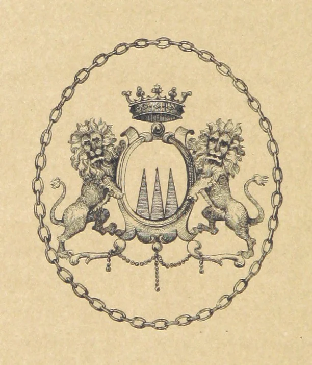 An illustration from Essai historique sur la Baronnie de Pujols en Agenais, 1891, leaf 94