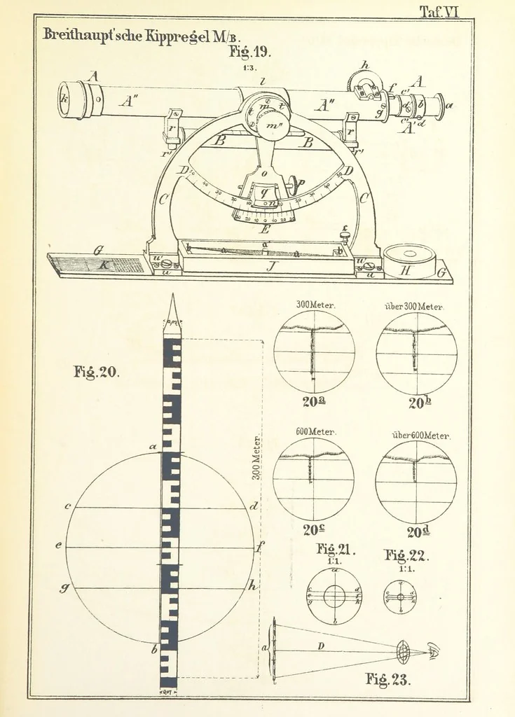 An illustration from Instruction für die Topographen der topografischen Abtheilung der Königlich Preussischen Landes-Afnahme, 1876, leaf 11