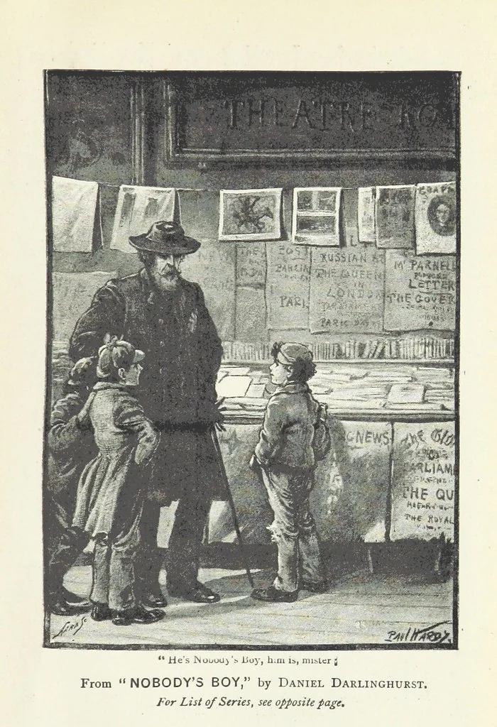 An illustration from The Maid of London Bridge. A story of the time of Kett's rebellion, 1892, leaf 323