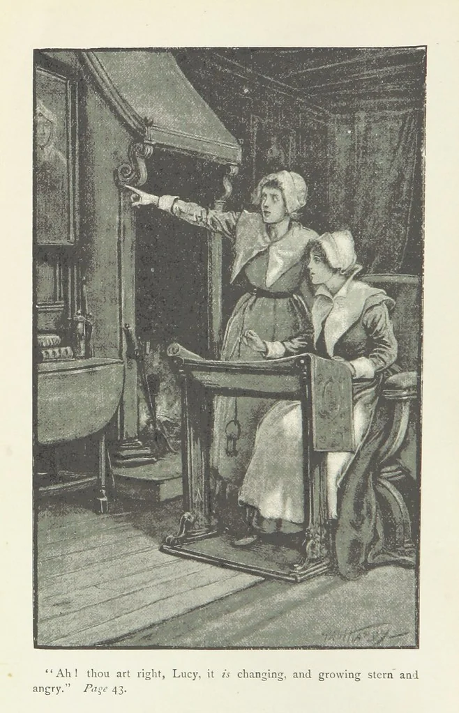 An illustration from The Maid of London Bridge. A story of the time of Kett's rebellion, 1892, leaf 8