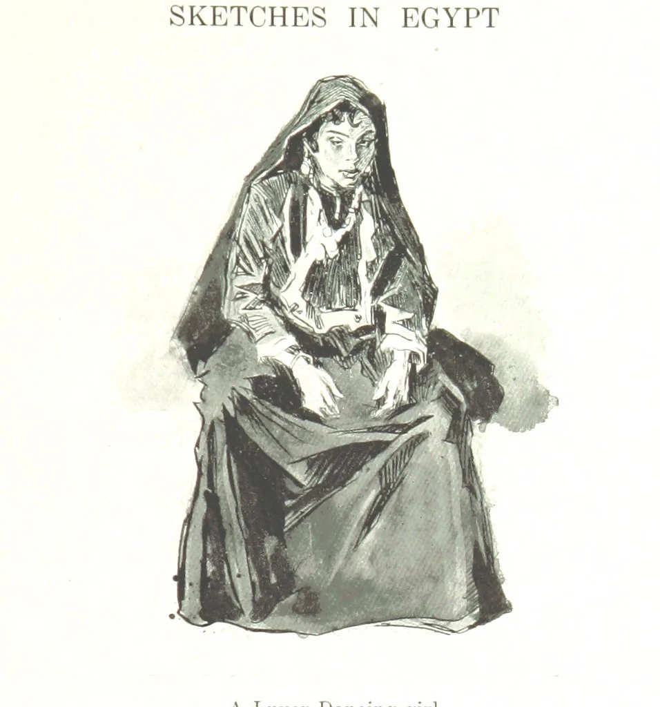 An illustration from Sketches in Egypt, 1899, leaf 101