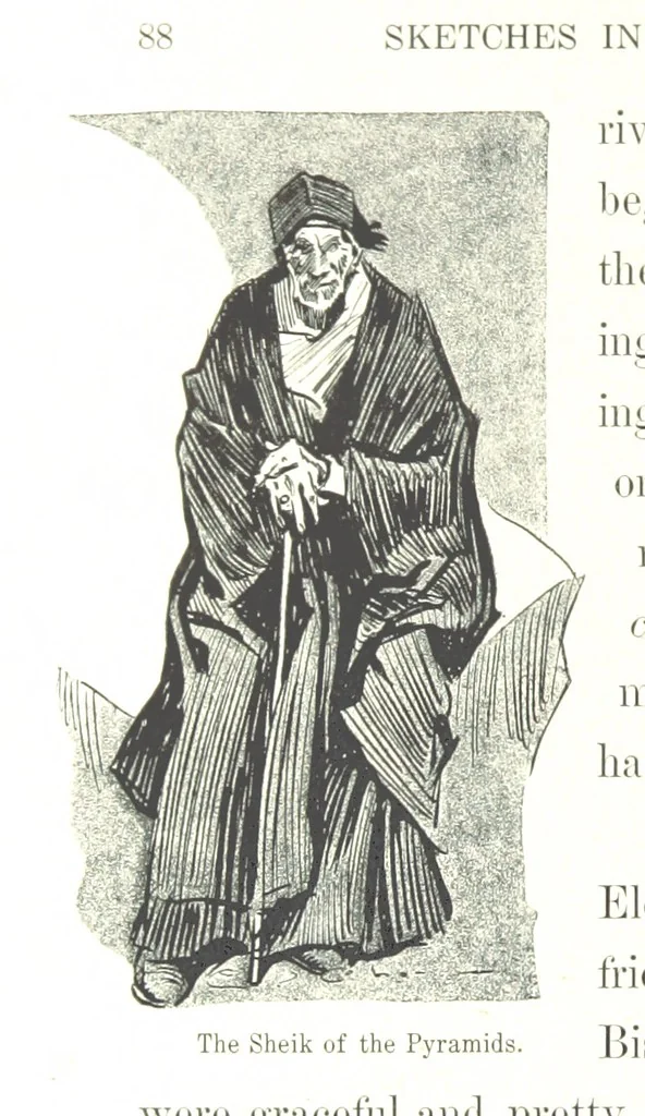 An illustration from Sketches in Egypt, 1899, leaf 106