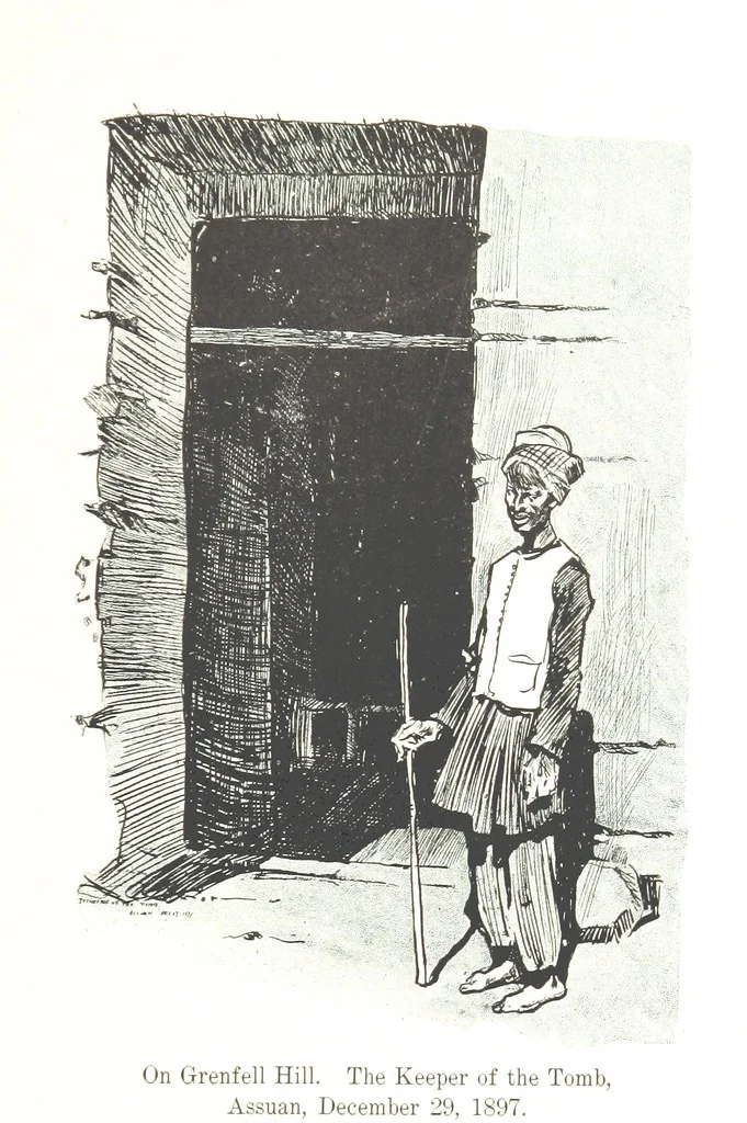 An illustration from Sketches in Egypt, 1899, leaf 107