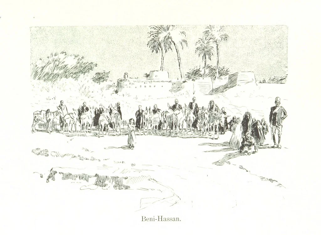 An illustration from Sketches in Egypt, 1899, leaf 119