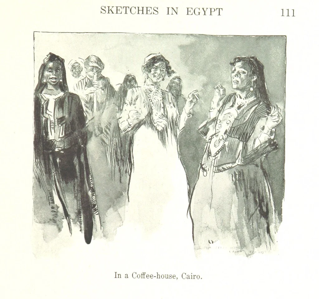 An illustration from Sketches in Egypt, 1899, leaf 129