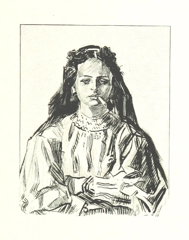 An illustration from Sketches in Egypt, 1899, leaf 13