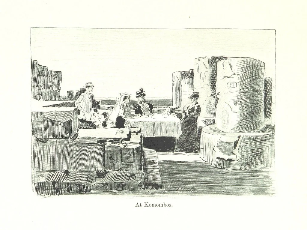 An illustration from Sketches in Egypt, 1899, leaf 133