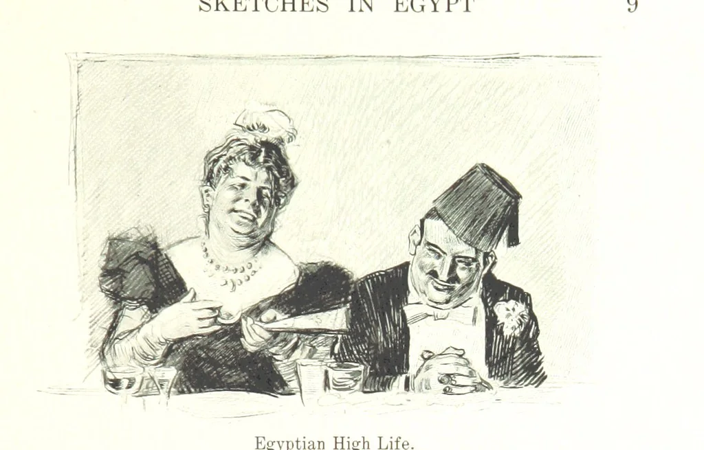 An illustration from Sketches in Egypt, 1899, leaf 27