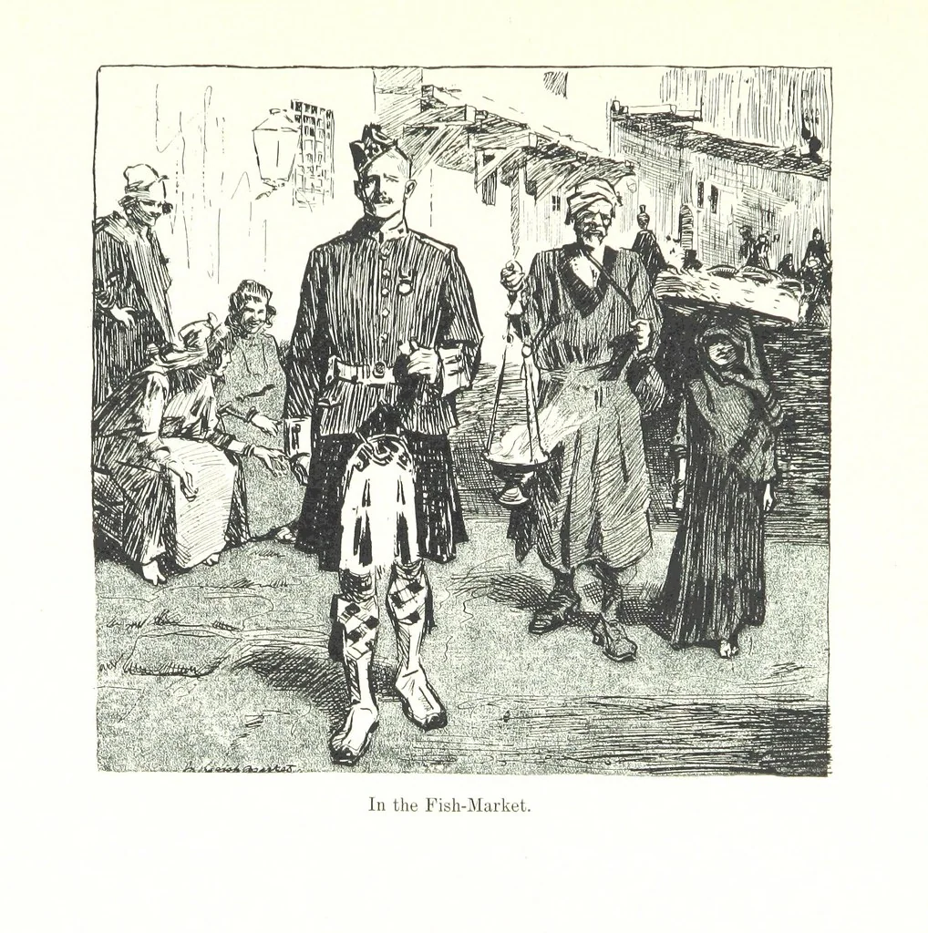 An illustration from Sketches in Egypt, 1899, leaf 33