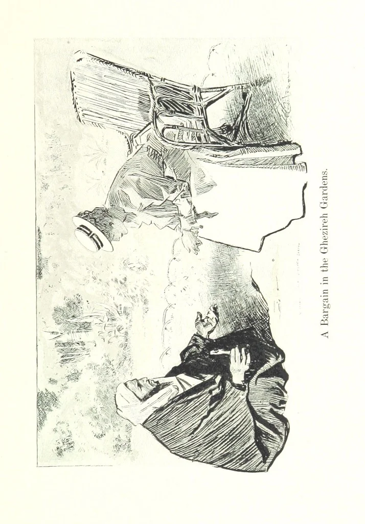 An illustration from Sketches in Egypt, 1899, leaf 41