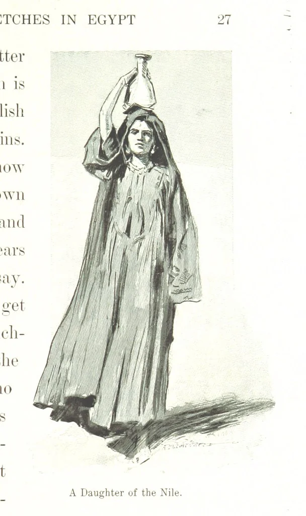 An illustration from Sketches in Egypt, 1899, leaf 45