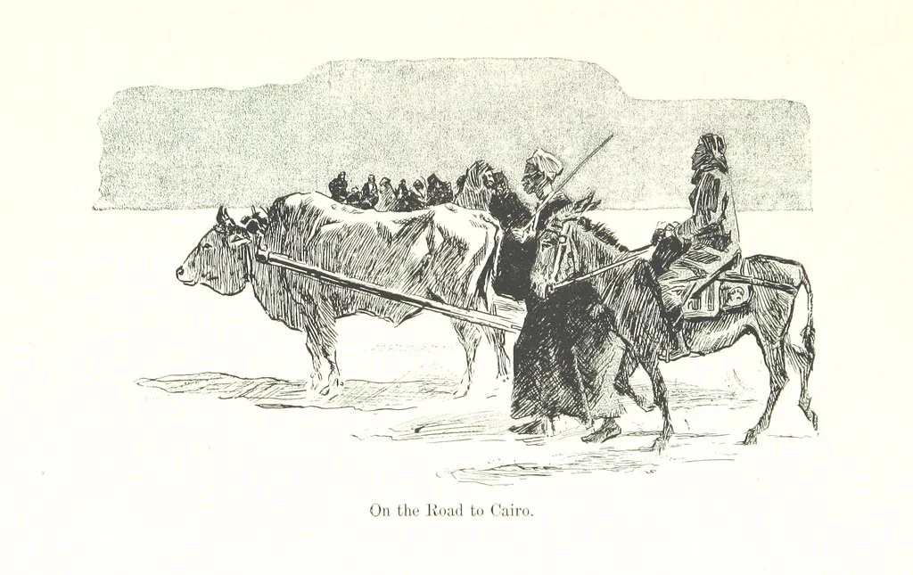 An illustration from Sketches in Egypt, 1899, leaf 49