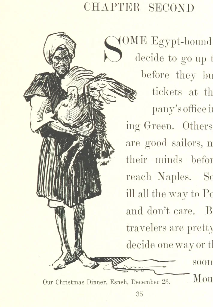 An illustration from Sketches in Egypt, 1899, leaf 53