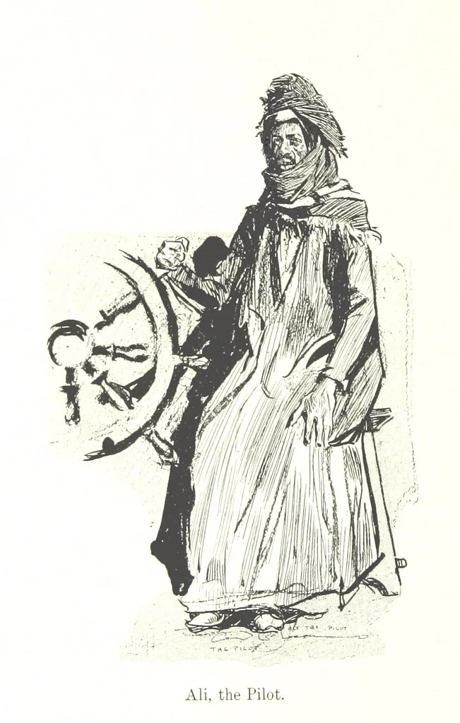 An illustration from Sketches in Egypt, 1899, leaf 60