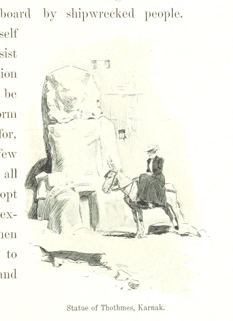 An illustration from Sketches in Egypt, 1899, leaf 61