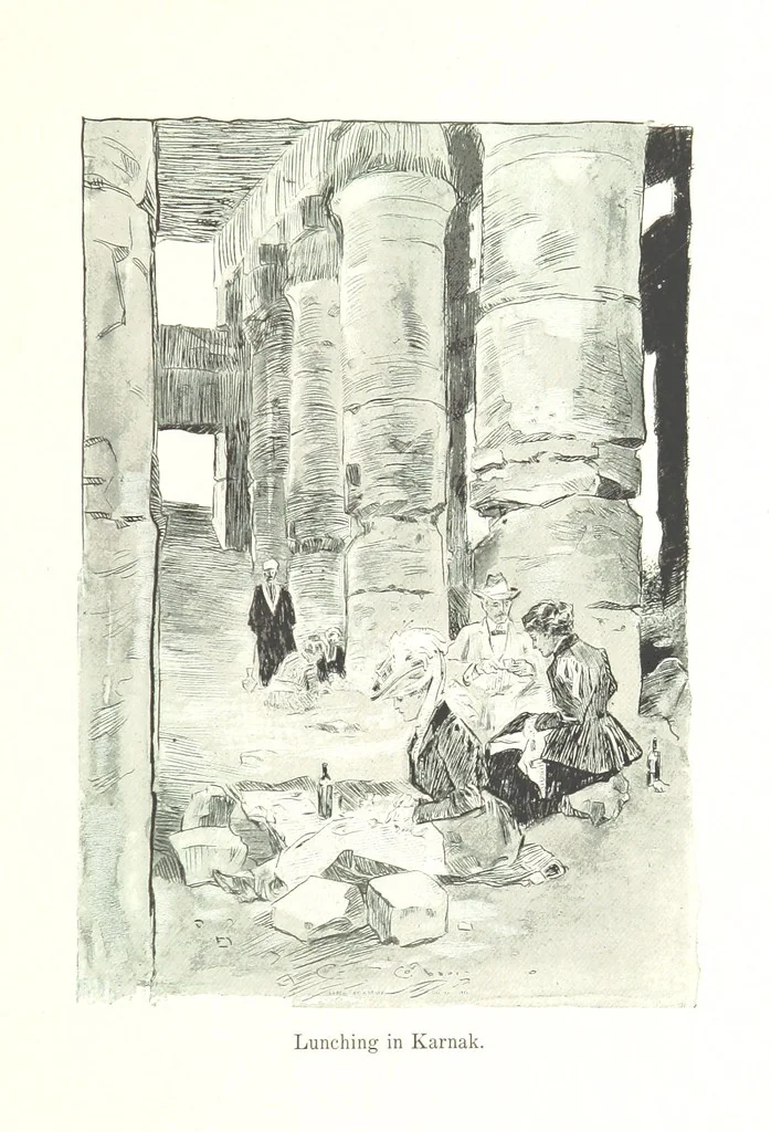 An illustration from Sketches in Egypt, 1899, leaf 63