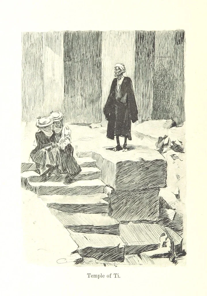 An illustration from Sketches in Egypt, 1899, leaf 68