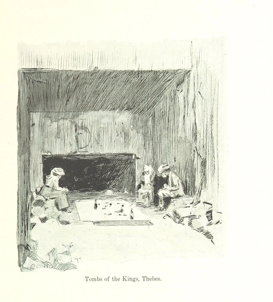 An illustration from Sketches in Egypt, 1899, leaf 69