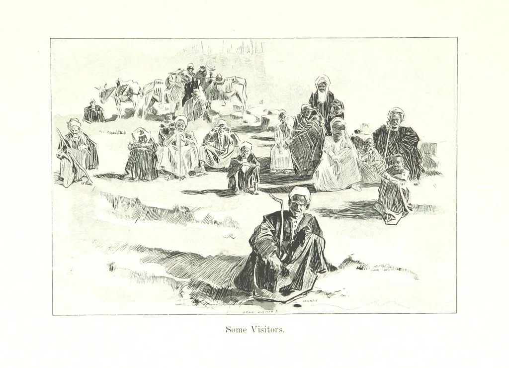 An illustration from Sketches in Egypt, 1899, leaf 89