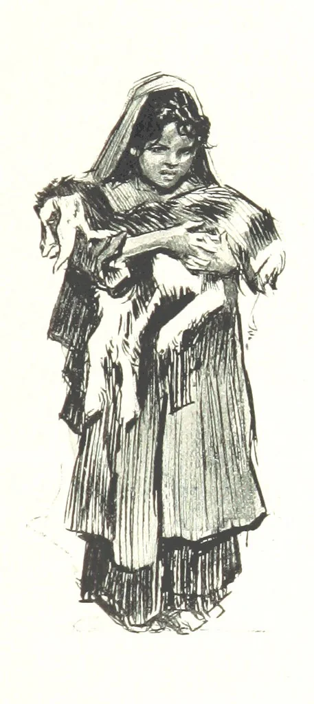 An illustration from Sketches in Egypt, 1899, leaf 9