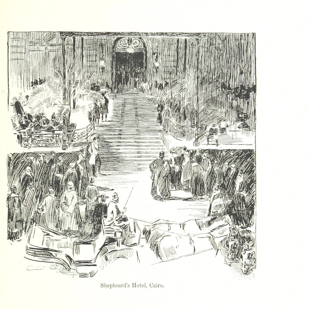 An illustration from Sketches in Egypt, 1899, leaf 99