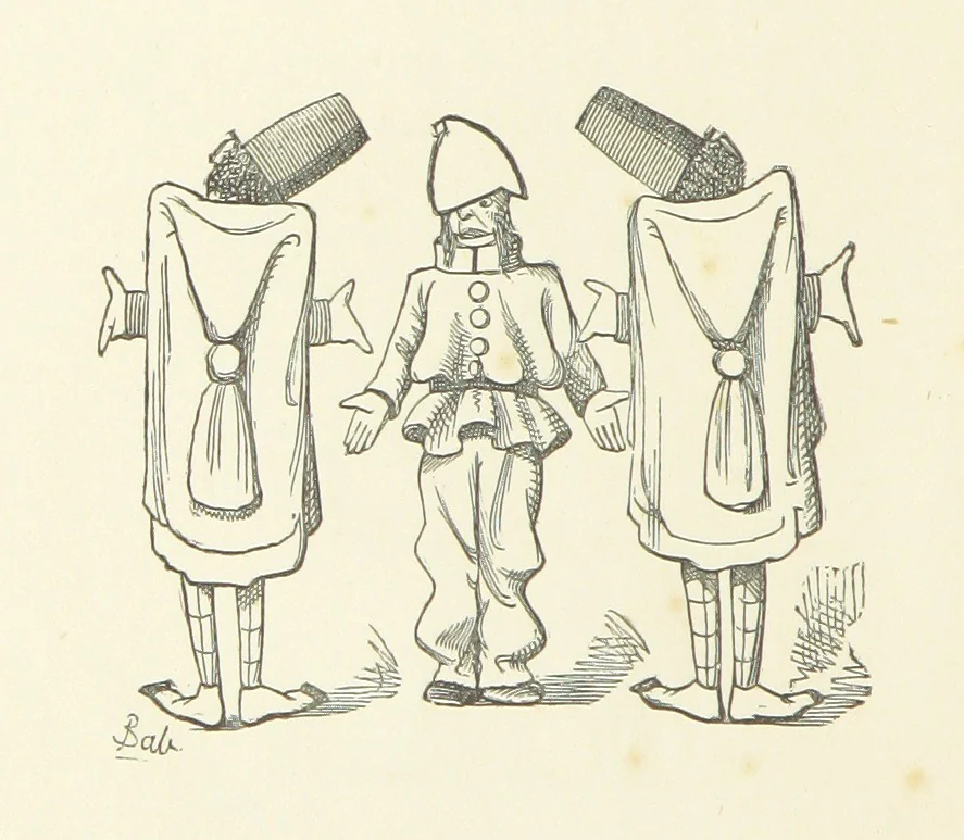 An illustration from Fifty “Bab” Ballads ... [Selected from “Bab Ballads” and “More Bab Ballads.”] With illustrations by the author, 1881, leaf 116