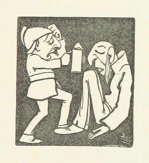 An illustration from Fifty “Bab” Ballads ... [Selected from “Bab Ballads” and “More Bab Ballads.”] With illustrations by the author, 1881, leaf 117