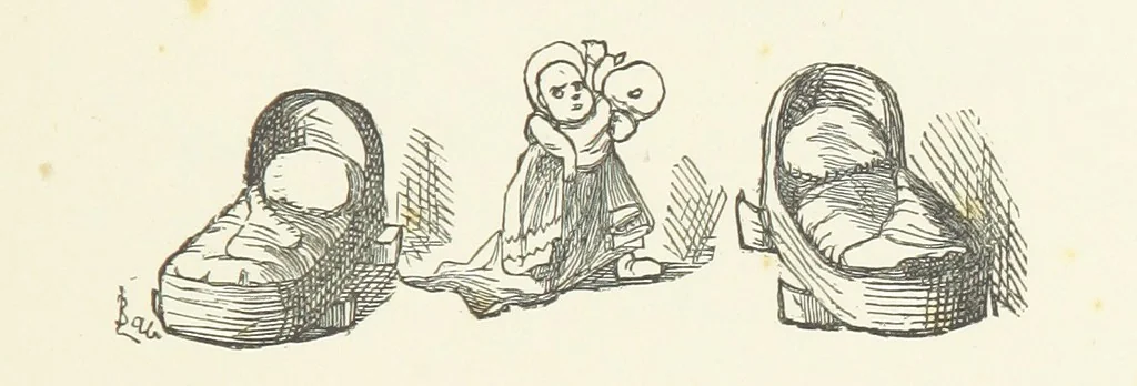 An illustration from Fifty “Bab” Ballads ... [Selected from “Bab Ballads” and “More Bab Ballads.”] With illustrations by the author, 1881, leaf 141