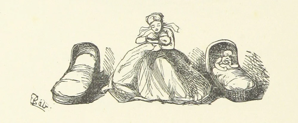 An illustration from Fifty “Bab” Ballads ... [Selected from “Bab Ballads” and “More Bab Ballads.”] With illustrations by the author, 1881, leaf 144