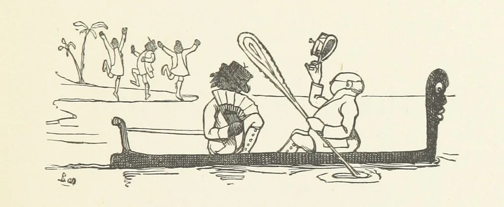 An illustration from Fifty “Bab” Ballads ... [Selected from “Bab Ballads” and “More Bab Ballads.”] With illustrations by the author, 1881, leaf 197