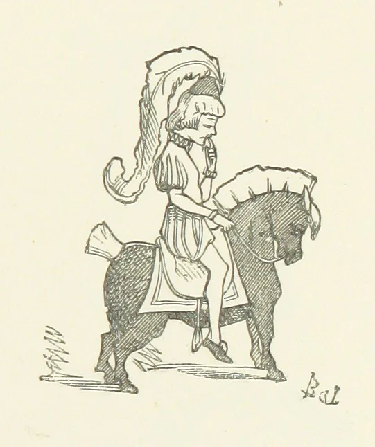 An illustration from Fifty “Bab” Ballads ... [Selected from “Bab Ballads” and “More Bab Ballads.”] With illustrations by the author, 1881, leaf 239
