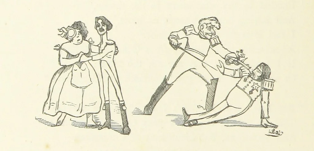 An illustration from Fifty “Bab” Ballads ... [Selected from “Bab Ballads” and “More Bab Ballads.”] With illustrations by the author, 1881, leaf 246
