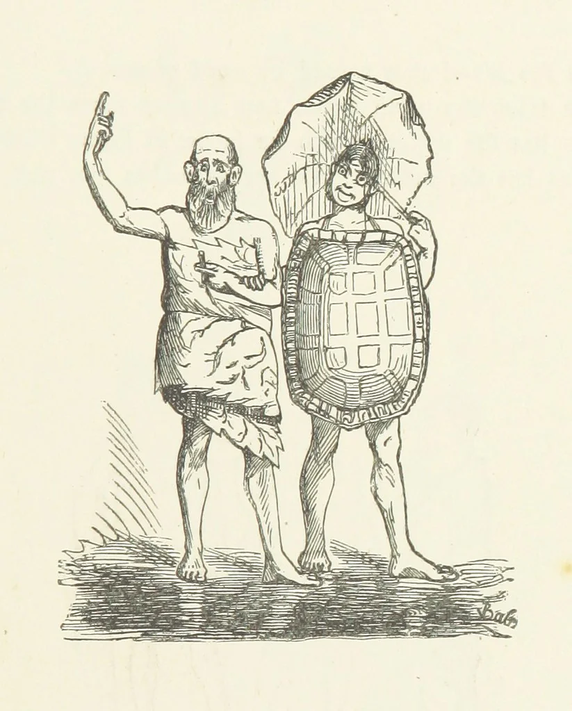 An illustration from Fifty “Bab” Ballads ... [Selected from “Bab Ballads” and “More Bab Ballads.”] With illustrations by the author, 1881, leaf 251