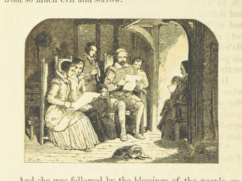 An illustration from The Carewes: a tale of the Civil Wars. With twenty-four illustrations by B. Foster, 1861, leaf 150