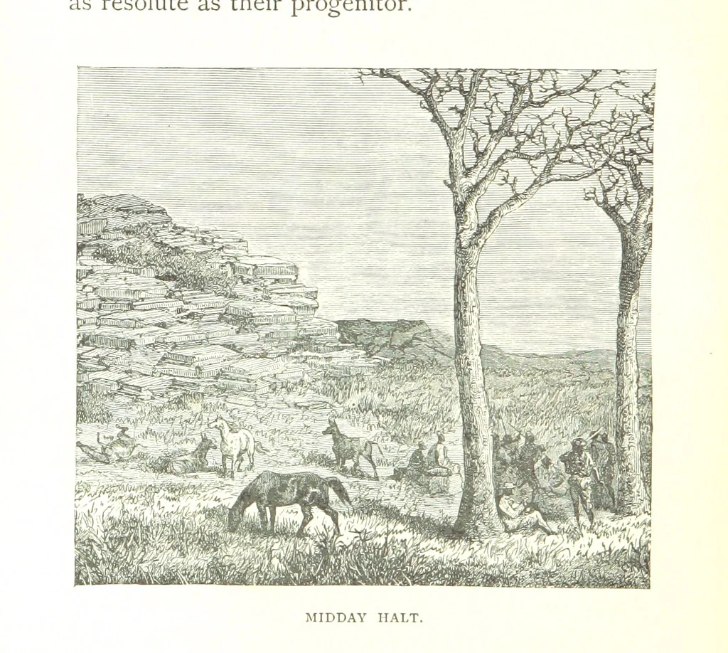 An illustration from Days and Nights in the Desert. With ... illustrations, 1888, leaf 118