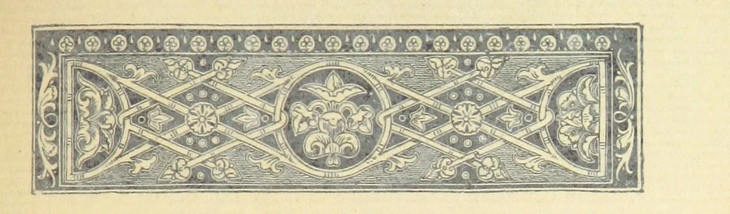 An illustration from Kingsthorpiana; or, Researches in a Church Chest. Being a calendar of old documents now existing in the church chest of Kingsthorpe, near Northampton, with a selection of the MSS., printed in full, and extracts from others. Edited by J. H. Glover, 1883, leaf 141