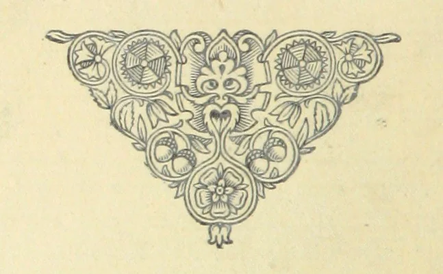 An illustration from Kingsthorpiana; or, Researches in a Church Chest. Being a calendar of old documents now existing in the church chest of Kingsthorpe, near Northampton, with a selection of the MSS., printed in full, and extracts from others. Edited by J. H. Glover, 1883, leaf 38