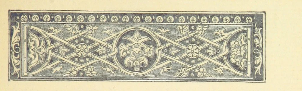 An illustration from Kingsthorpiana; or, Researches in a Church Chest. Being a calendar of old documents now existing in the church chest of Kingsthorpe, near Northampton, with a selection of the MSS., printed in full, and extracts from others. Edited by J. H. Glover, 1883, leaf 83