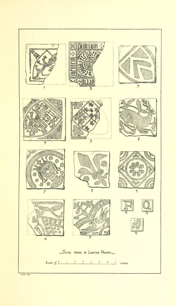 An illustration from The history of the parish and Priory of Lenton, in the county of Nottingham, 1884, leaf 267