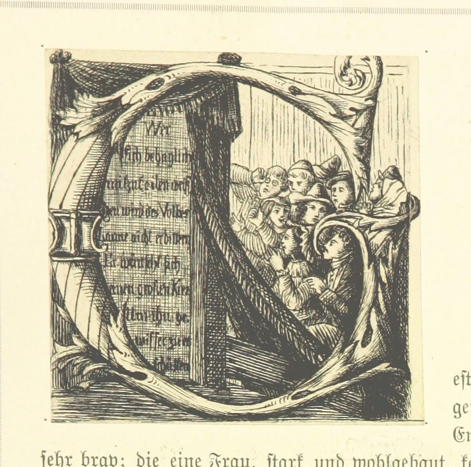 An illustration from Goethe's Italienische Reise. Mit 318 Illustrationen ... von J. von Kahle. Eingeleitet von ... H. Düntzer, 1885, leaf 106