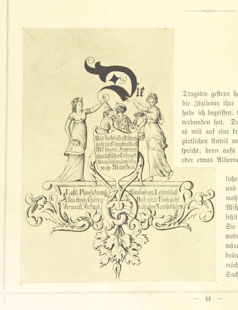 An illustration from Goethe's Italienische Reise. Mit 318 Illustrationen ... von J. von Kahle. Eingeleitet von ... H. Düntzer, 1885, leaf 110