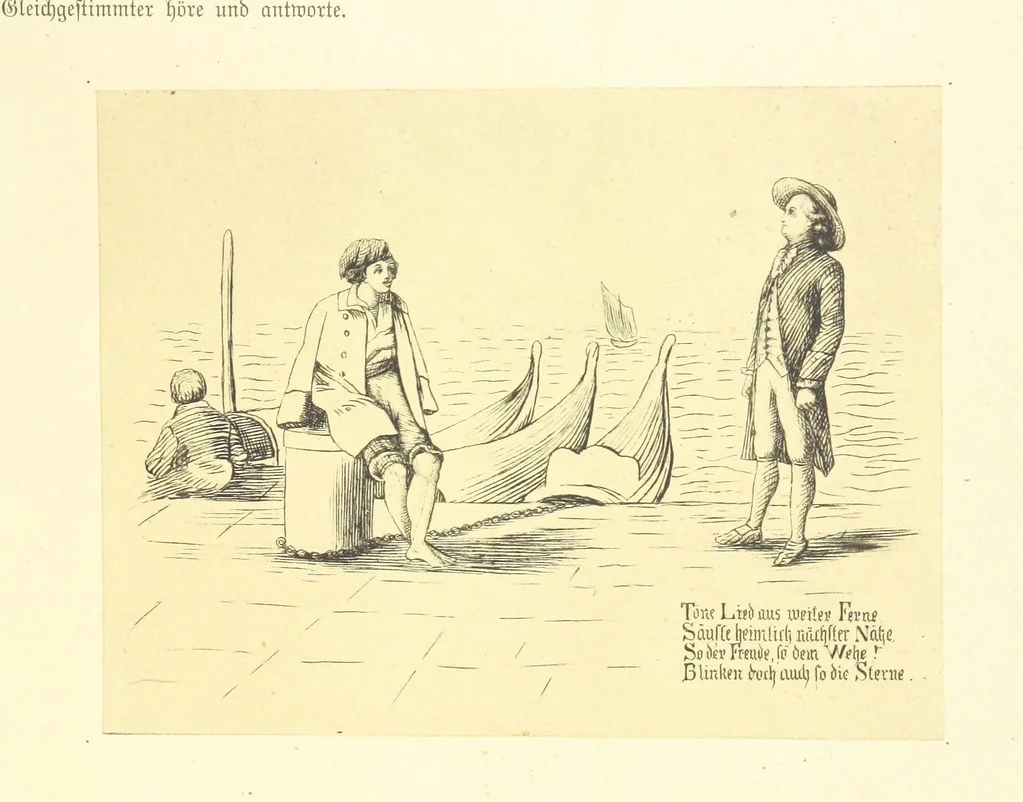 An illustration from Goethe's Italienische Reise. Mit 318 Illustrationen ... von J. von Kahle. Eingeleitet von ... H. Düntzer, 1885, leaf 115