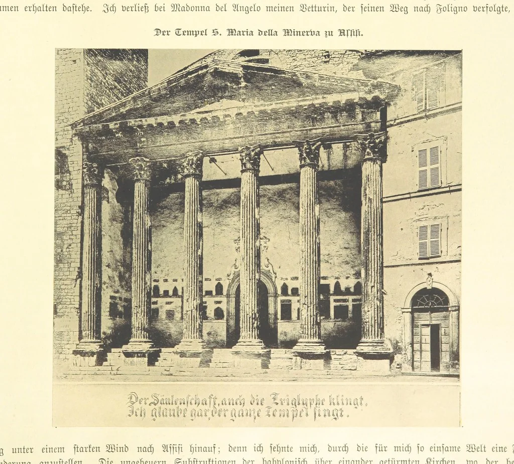 An illustration from Goethe's Italienische Reise. Mit 318 Illustrationen ... von J. von Kahle. Eingeleitet von ... H. Düntzer, 1885, leaf 137