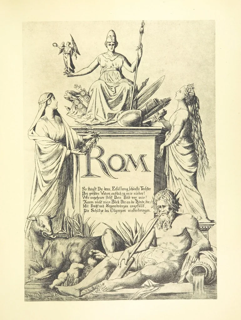 An illustration from Goethe's Italienische Reise. Mit 318 Illustrationen ... von J. von Kahle. Eingeleitet von ... H. Düntzer, 1885, leaf 145