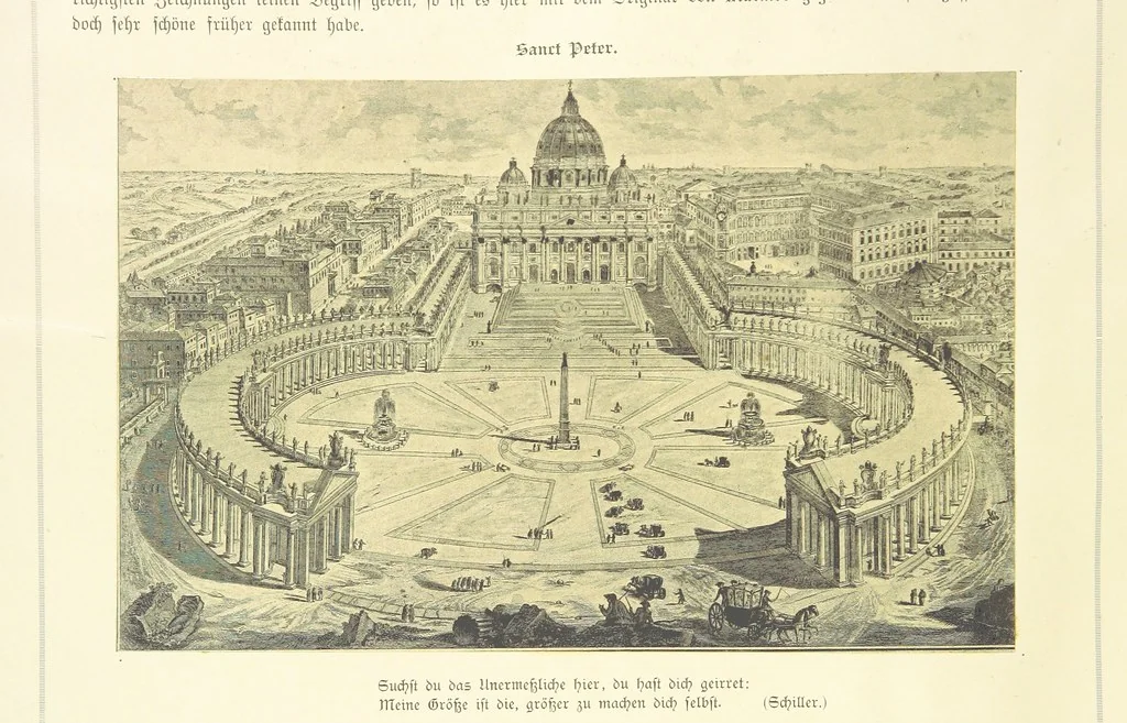 An illustration from Goethe's Italienische Reise. Mit 318 Illustrationen ... von J. von Kahle. Eingeleitet von ... H. Düntzer, 1885, leaf 160