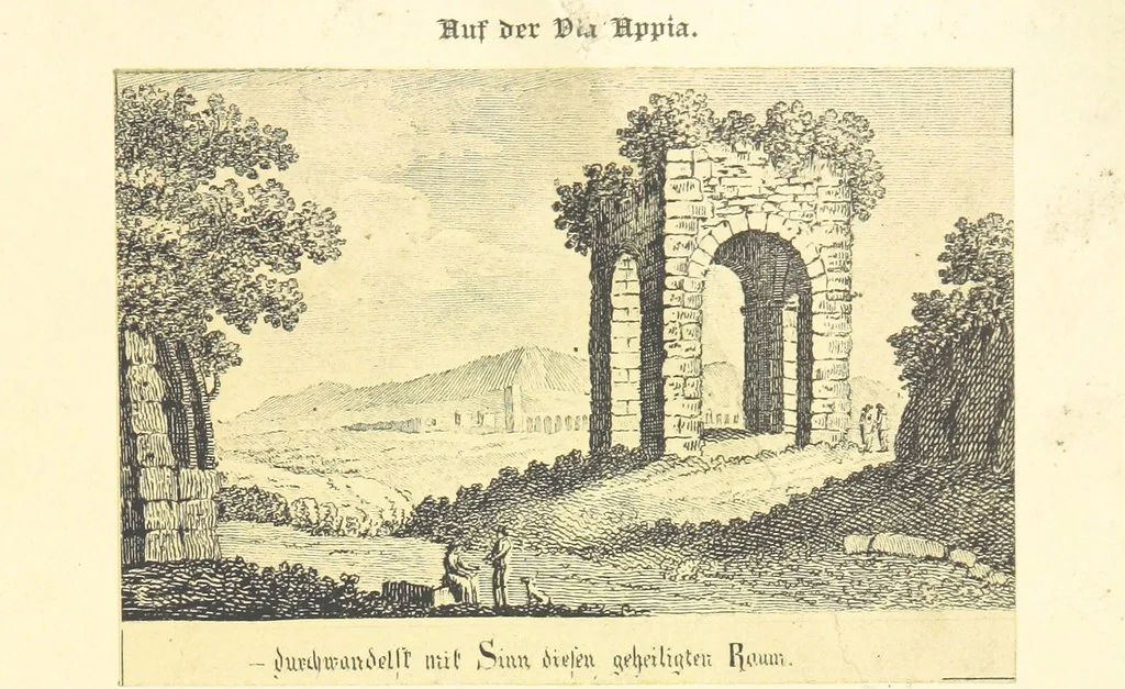 An illustration from Goethe's Italienische Reise. Mit 318 Illustrationen ... von J. von Kahle. Eingeleitet von ... H. Düntzer, 1885, leaf 167