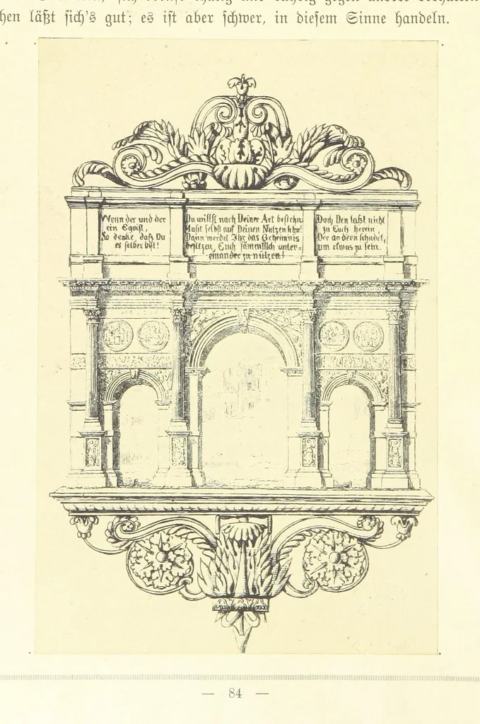 An illustration from Goethe's Italienische Reise. Mit 318 Illustrationen ... von J. von Kahle. Eingeleitet von ... H. Düntzer, 1885, leaf 172
