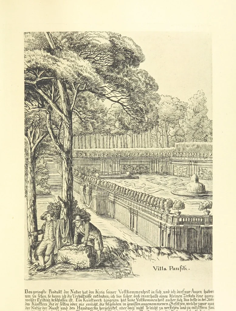 An illustration from Goethe's Italienische Reise. Mit 318 Illustrationen ... von J. von Kahle. Eingeleitet von ... H. Düntzer, 1885, leaf 177